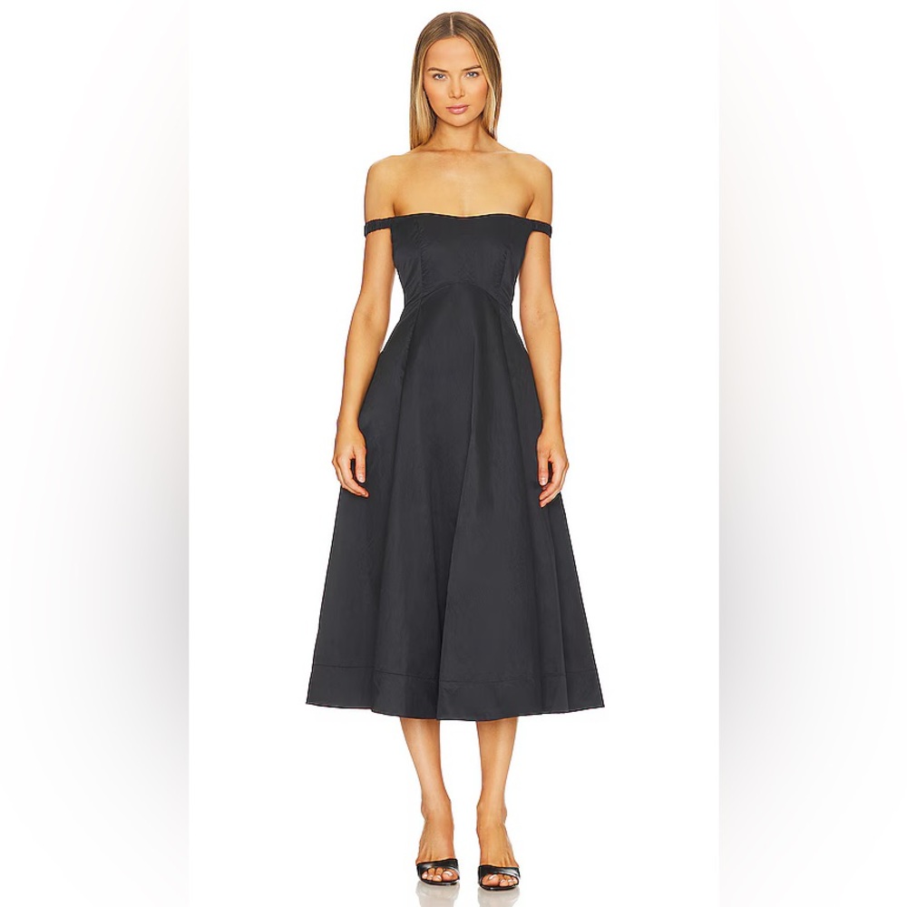 Free People Alinda Midi Dress - Black - Picture 6 of 8